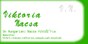 viktoria nacsa business card